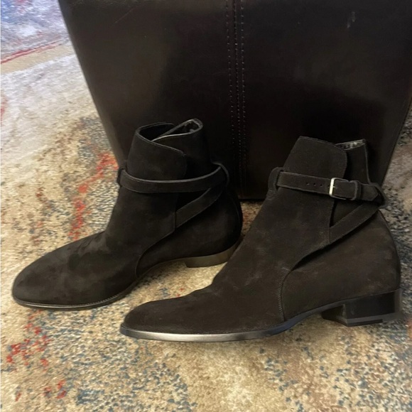 yves saint laurent  black WYATT JODHPUR BOOTS IN SUEDE sz 43 usa 10 - Picture 10 of 10